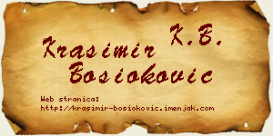 Krasimir Bosioković vizit kartica